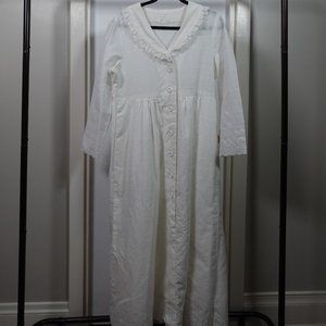 Vintage white cotton dress size medium